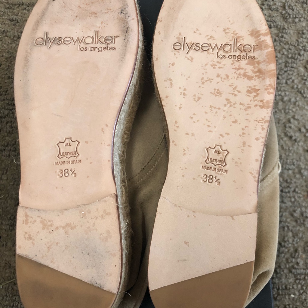 Elyse Walker Luisa Beige Suede Espadrille Shoe — image 5 of 7
